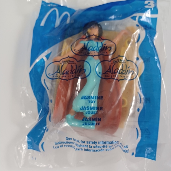 MCDONALD HAPPY MEAL 04 Disney Aladdin Toys #3 Jasmine Toy NEW In Package - Picture 5 of 7